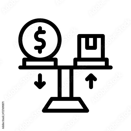 asymmetry line icon