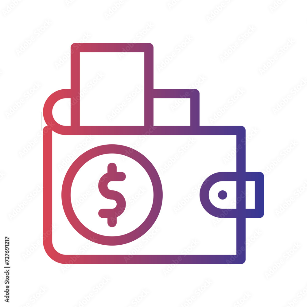 wallet gradient icon