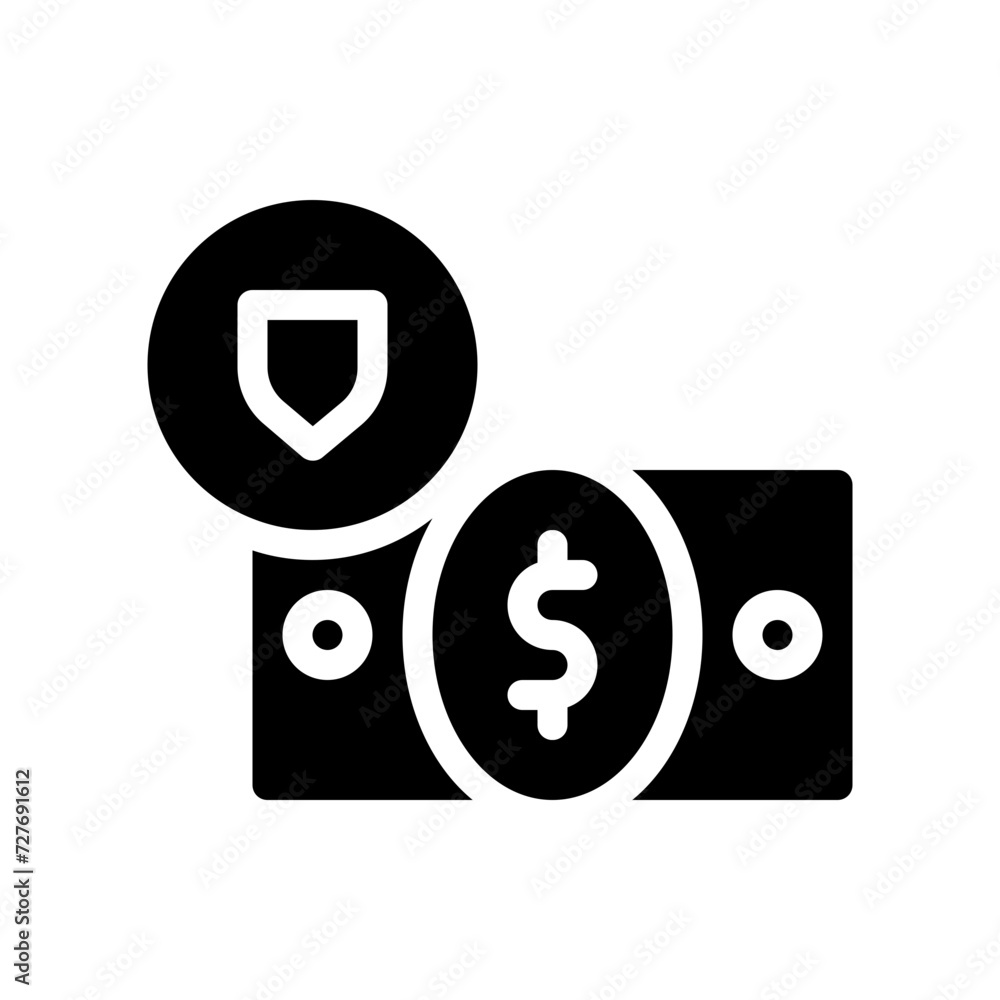 save money glyph icon save money glyph icon