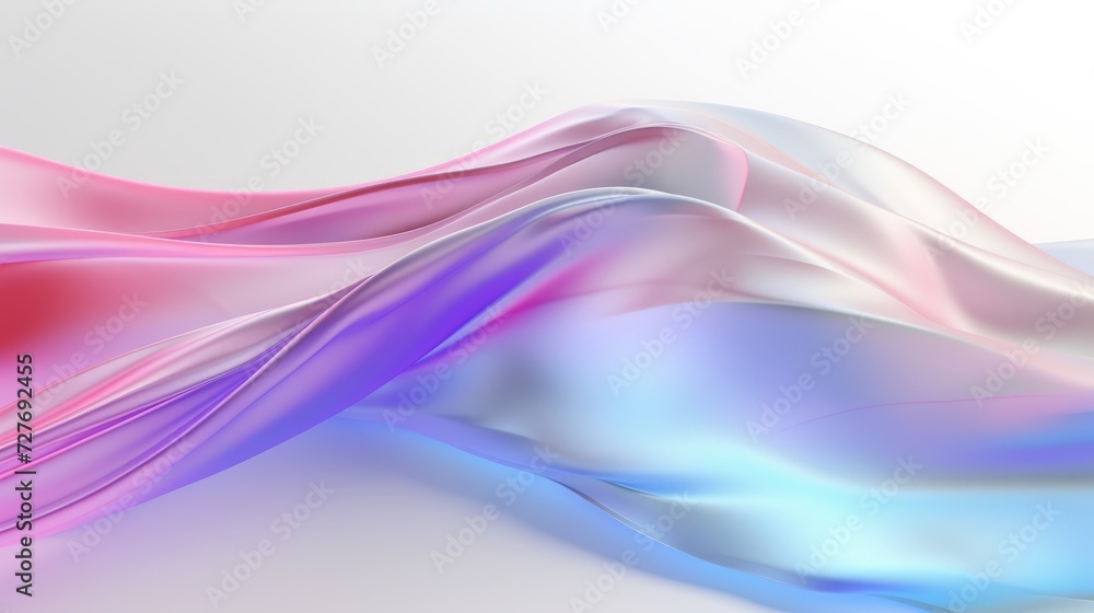 background, light fabric with a color transition of rainbow shades draped on a white background background, light fabric with a color transition of rainbow shades draped on a white background