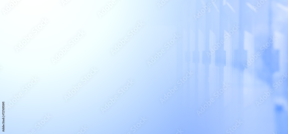 Obraz premium Cg collage modern translucent building structures in blue tones. Background 5