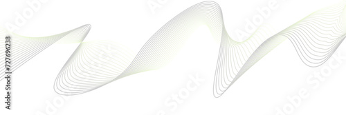 Vectors Modern abstract glowing wave on white background. Dynamic flowing wave lines design element. Design used for banner, template, science.