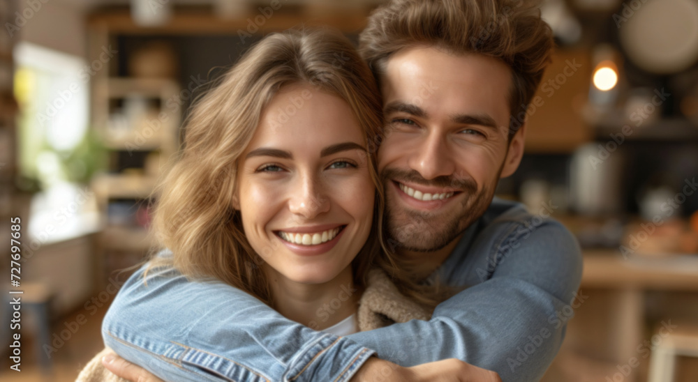 Portrait of a couple smiling Portrait of a couple smiling