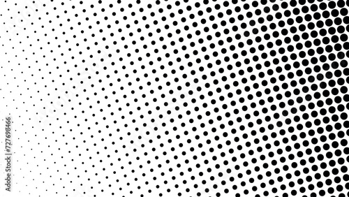 Dotted fading background curved lines