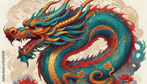 chinese dragon statue © David Angkawijaya