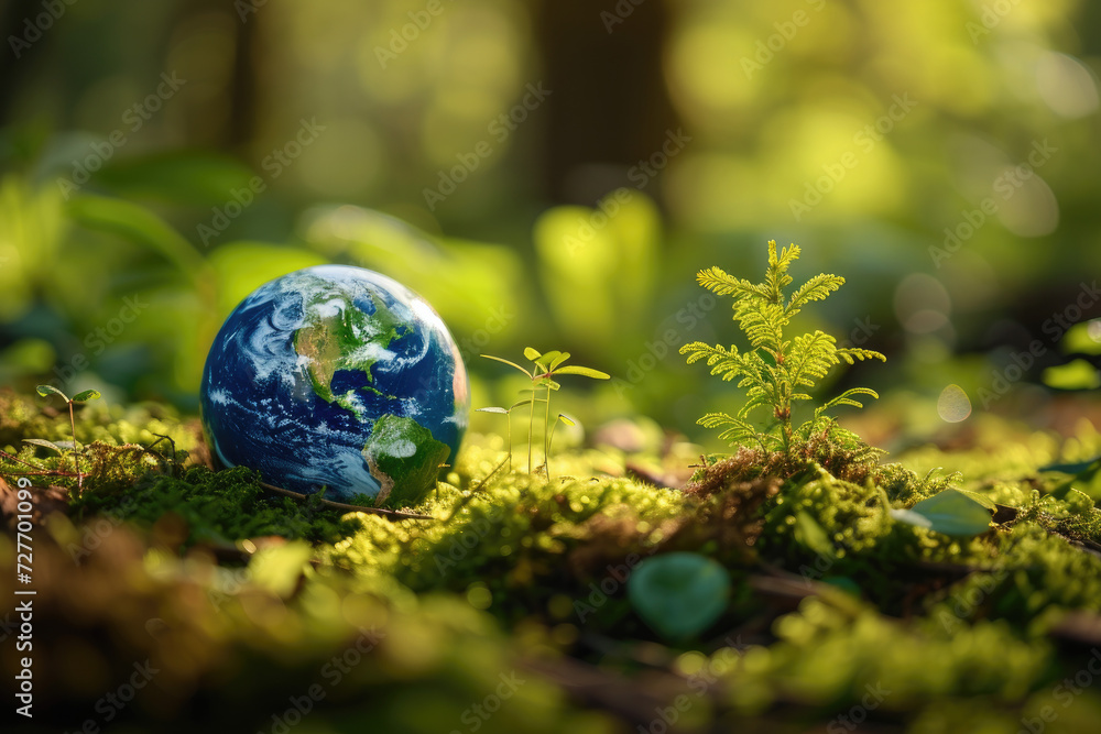A light bulb powered by renewable energy, symbolizing green energy, Earth Day, and environmental protection. Hands safeguard forests, contributing to the Earth's well-being, and solar panels A light bulb powered by renewable energy, symbolizing green energy, Earth Day, and environmental protection. Hands safeguard forests, contributing to the Earth's well-being, and solar panels