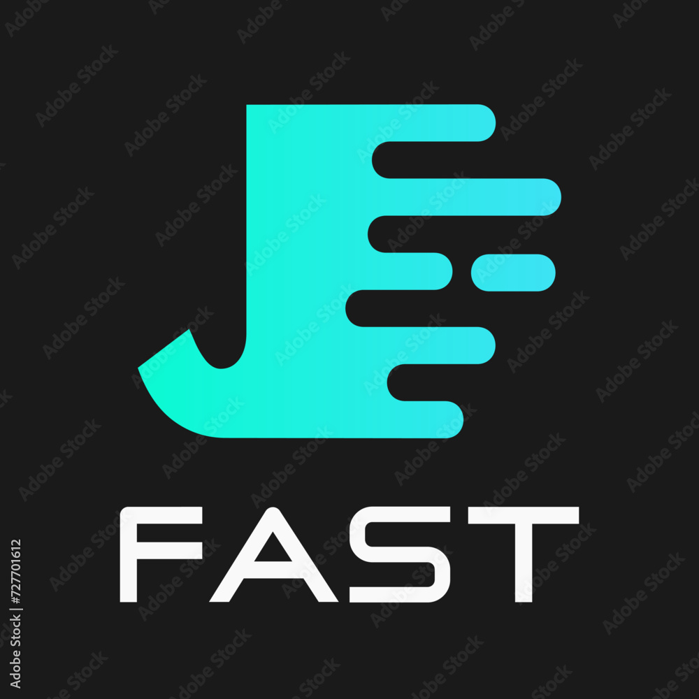 Fast letter j vector logo illustration. Suitable for motion, sport, delivery business and alphabet. Fast letter j vector logo illustration. Suitable for motion, sport, delivery business and alphabet.