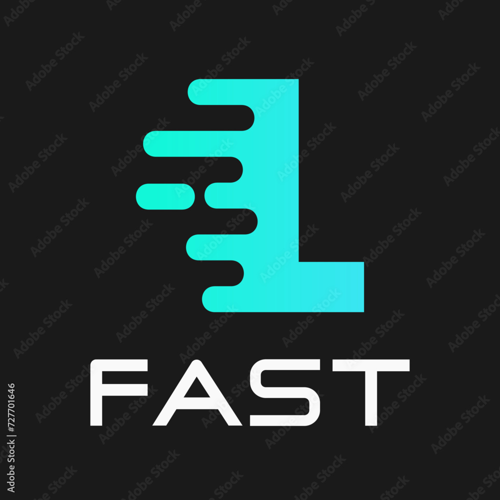Fast letter l vector logo illustration. Suitable for motion, sport, delivery business and alphabet. Fast letter l vector logo illustration. Suitable for motion, sport, delivery business and alphabet.