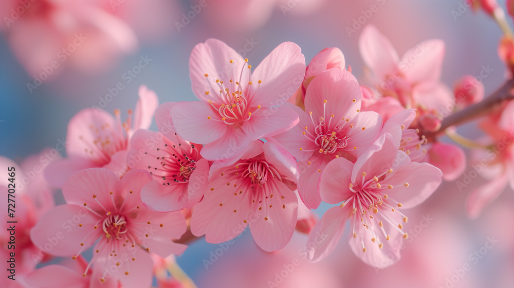 close up of A cherry blossom or Sakura in Japan