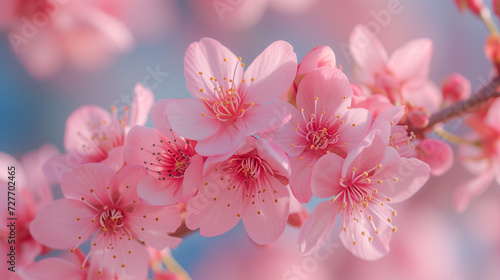 close up of A cherry blossom or Sakura in Japan © Fokke Baarssen