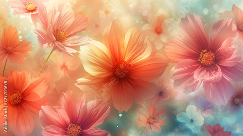 Blooming Floral Symphony on Digital Canvas © M.Gierczyk