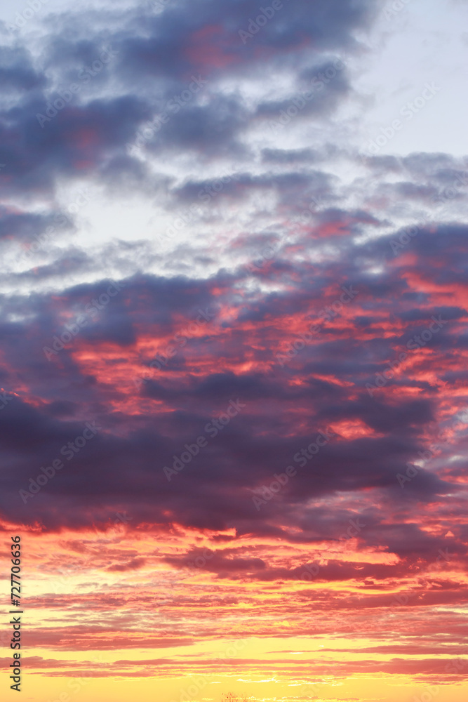 Fototapeta premium Beautiful background of sunset sky.