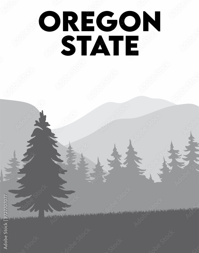Obraz premium oregon state united states of america