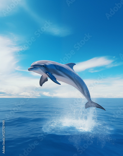 Springender Delphin  Generative AI