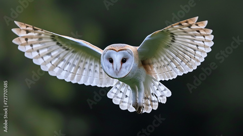 Common Barn Owl in flight © Banu