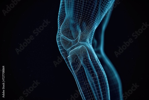 Knee pain concept background