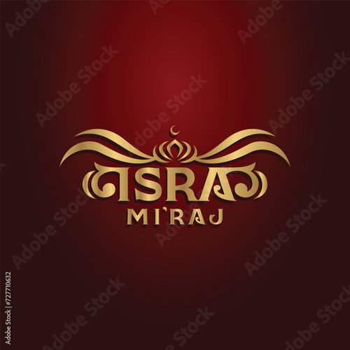 vector gradient gold background for isra mi'raj