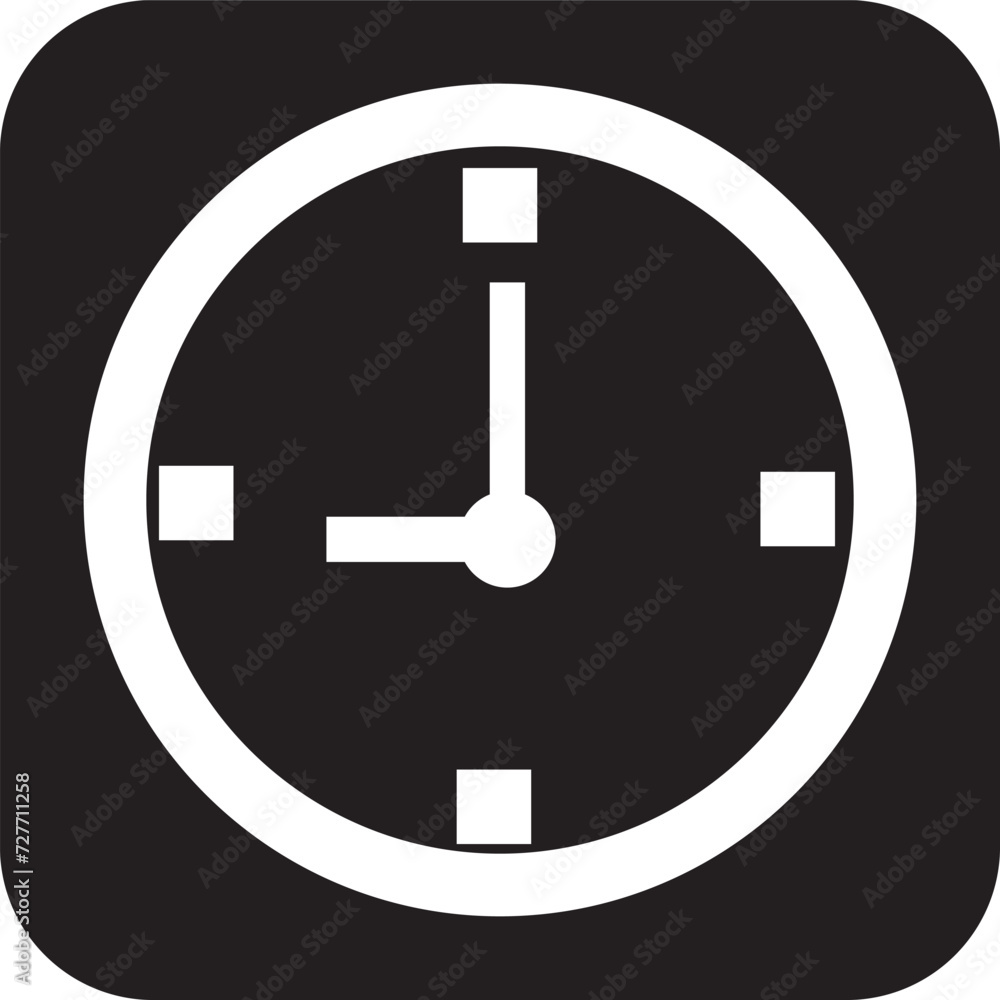 Rounded Filled Clock Icon Rounded Filled Clock Icon