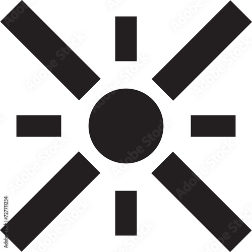 Rounded Filled Ceiling Fan Icon