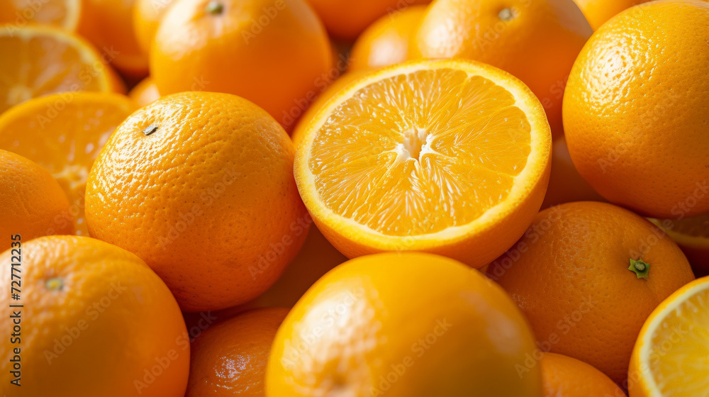 fresh citrus oranges for the background. Generative AI fresh citrus oranges for the background. Generative AI
