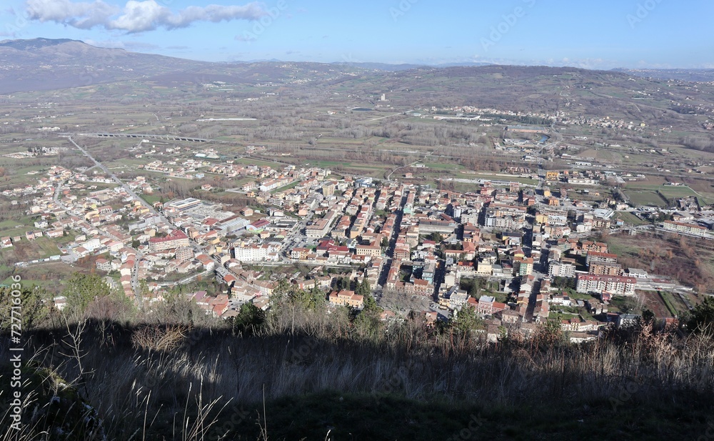 Civita Superiore - Piana di Boiano dal castello