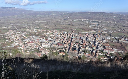 Obraz na płótnie Civita Superiore - Piana di Boiano dal castello w salonie