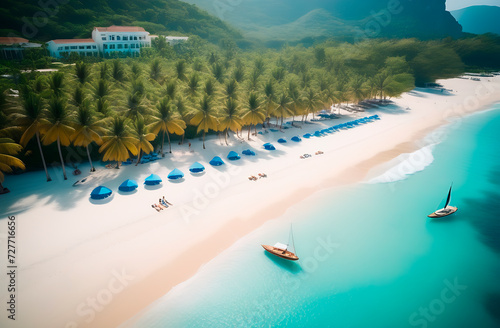 Resort beach on the sea