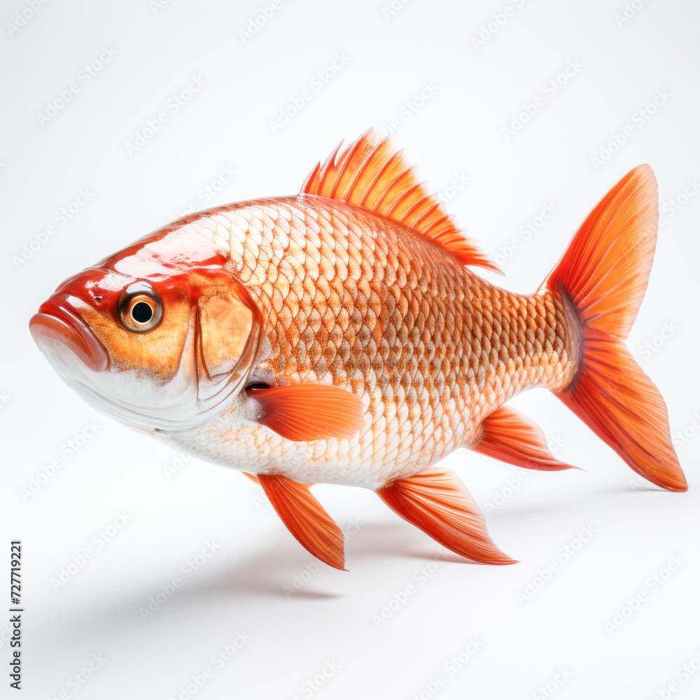 fish on white background fish on white background