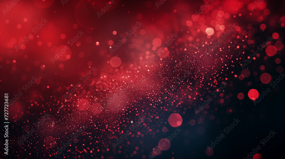 Red Dust Dance: An Abstract Illustration of Glitter and Glow Red Dust Dance: An Abstract Illustration of Glitter and Glow