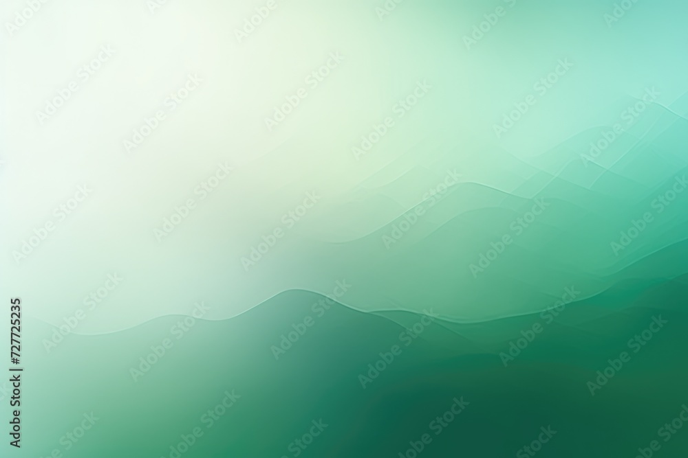 Soothing Green Waves Flowing in Graceful Curves - Generative AI