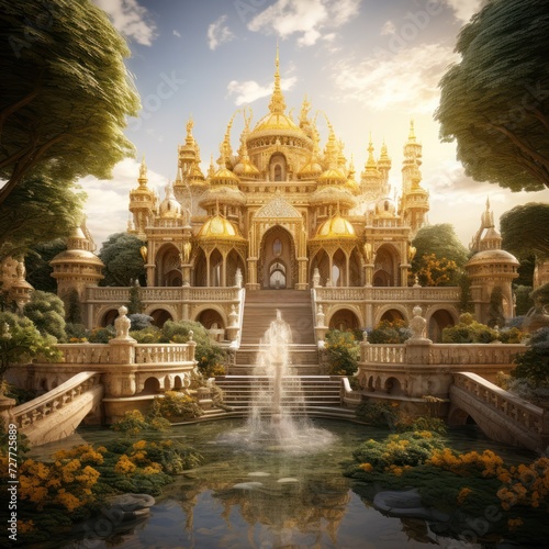 View of luxurious royal palace © Bilal