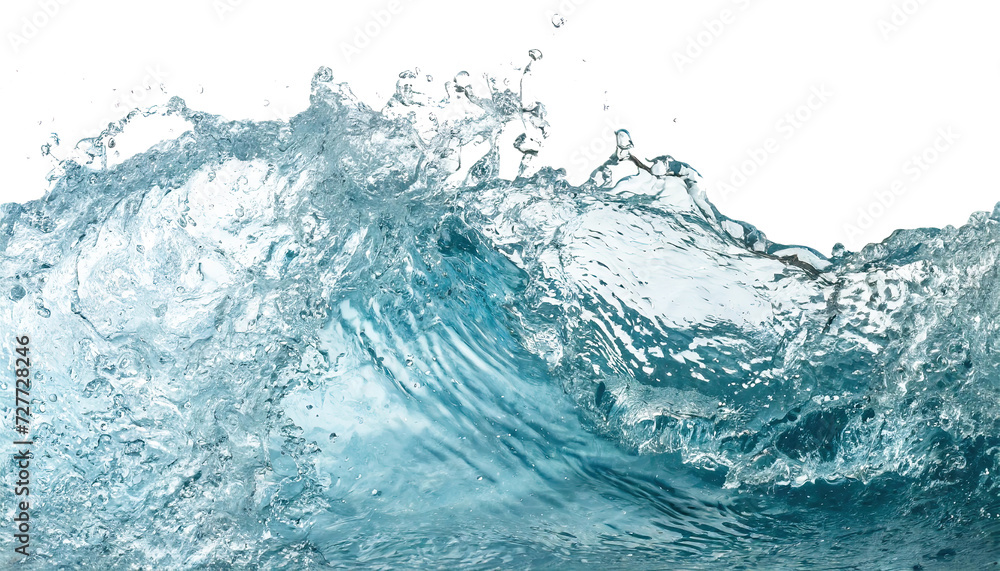 Abstract background with blue water waves, splashes and drops isolated on transparent background. Abstract background with blue water waves, splashes and drops isolated on transparent background.