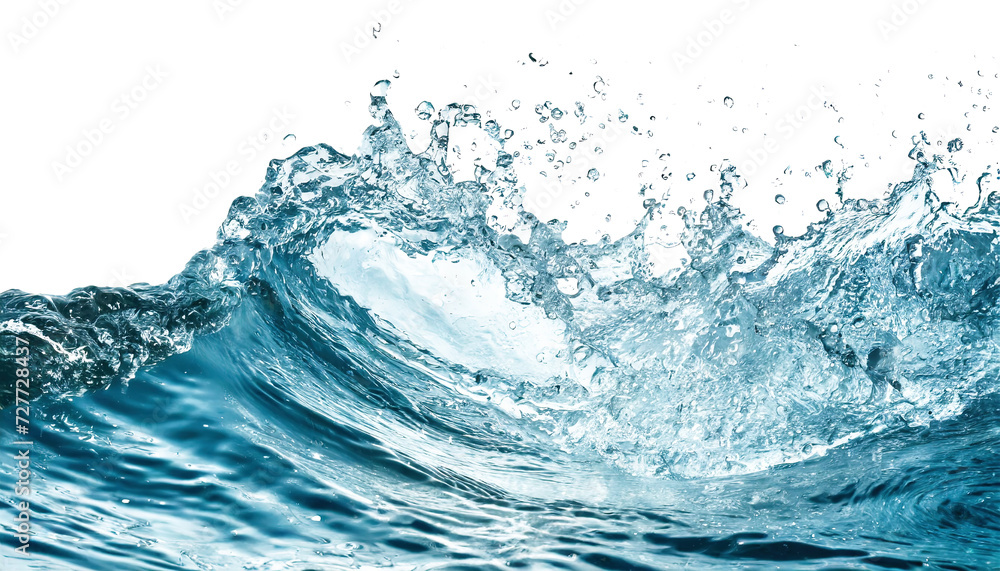 Abstract background with blue water waves, splashes and drops isolated on transparent background. Abstract background with blue water waves, splashes and drops isolated on transparent background.