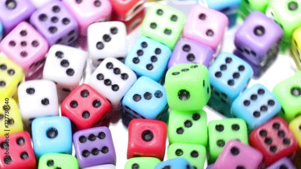 many small gaming dice for playing casino without people many small gaming dice for playing casino without people