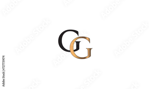 GG, G , G Abstract Letters Logo Monogram	