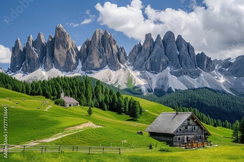 Travel in the Dolomites, Italian Alps, Europe, Summertime 