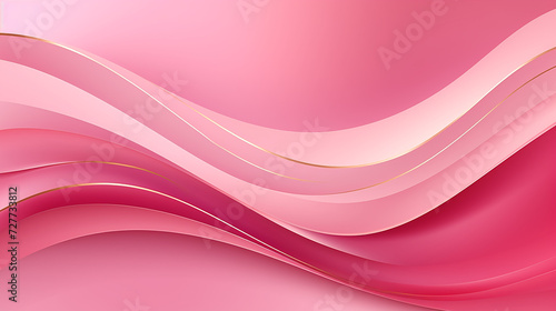 luxury golden line background pink shades in 3d