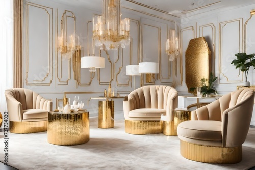 luxury modern room with sofa