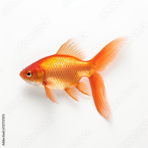 fish on white background.