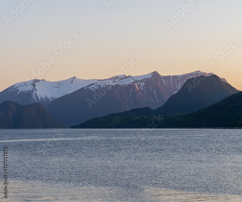 Romsdalsfjord or Romsdal Fjord or Romsdalsfjorden a ninth-longest fjord in Norway. photo