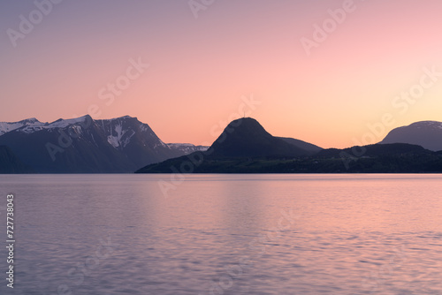 Romsdalsfjord or Romsdal Fjord or Romsdalsfjorden a ninth-longest fjord in Norway. © Dreamnordno