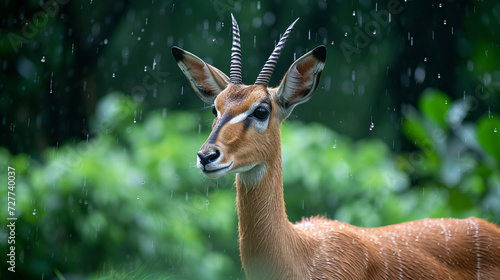 Kob antelope in the nature habitat photo