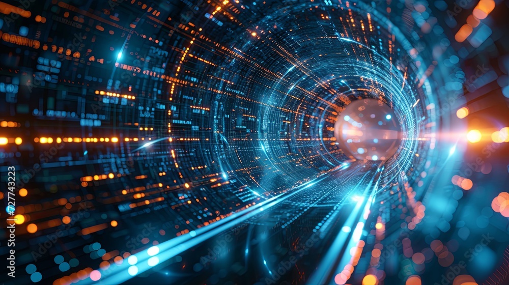 Technology background or banner relating to digital, connectivity, simulation, hologram, data, ai, Generative AI Technology background or banner relating to digital, connectivity, simulation, hologram, data, ai, Generative AI