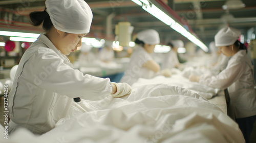 factory in asia producing fast fashion 