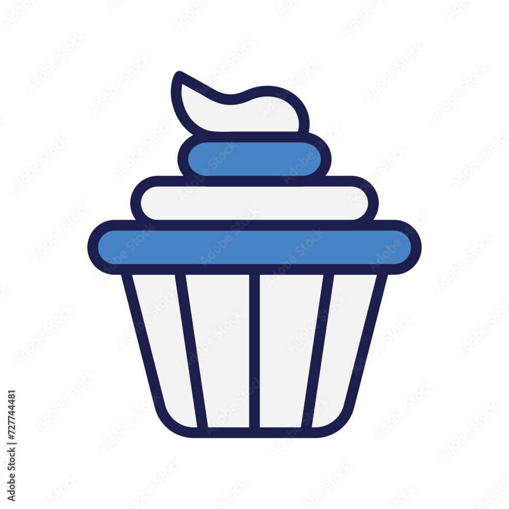 cup cake icon with white background vector stock illustration cup cake icon with white background vector stock illustration