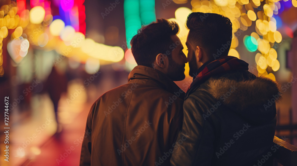 Obraz premium young gay couple happy together