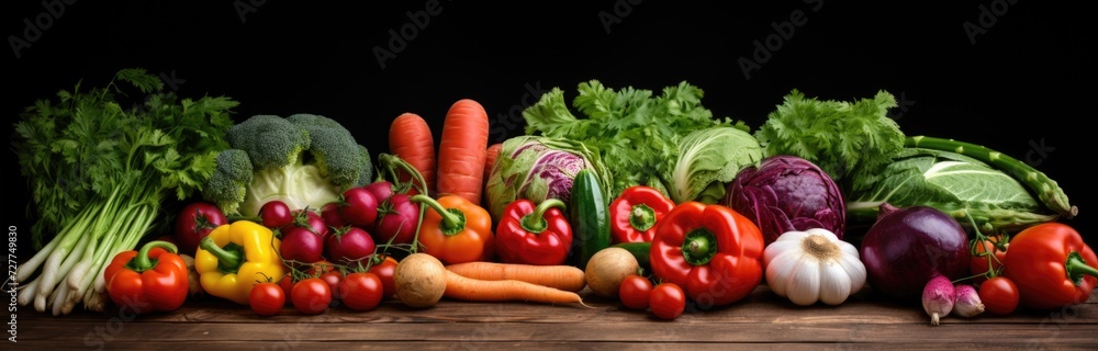 Assorted vegetables on a table.