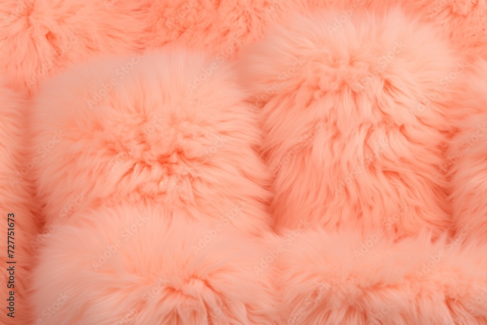 Trendy pink color fluffy fur structure close up background. Trendy pink color fluffy fur structure close up background.