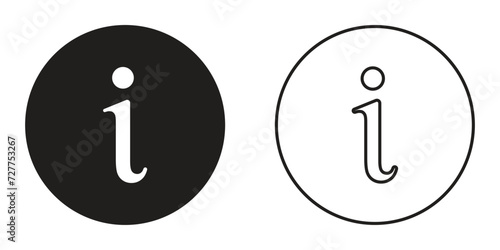info icon. information button. info symbol vector on transparent background.