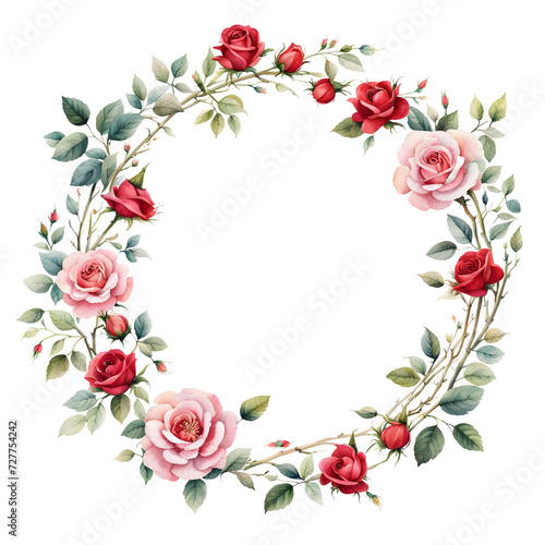 red-rose-floral-frame-floating-in-a-void-minimalist-aesthetic-high-resolution-photography-focus